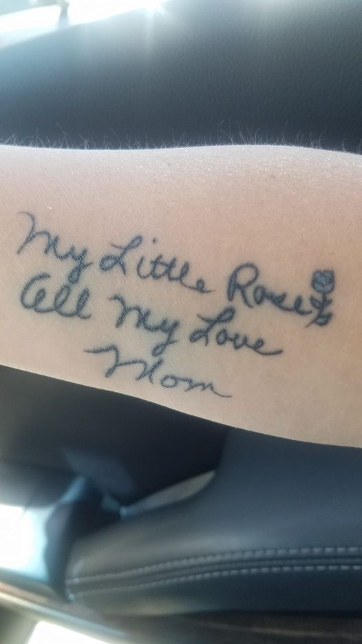 my new tattoo honoring my beloved mom